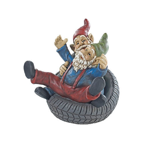 Glückliche Gartenzwerge